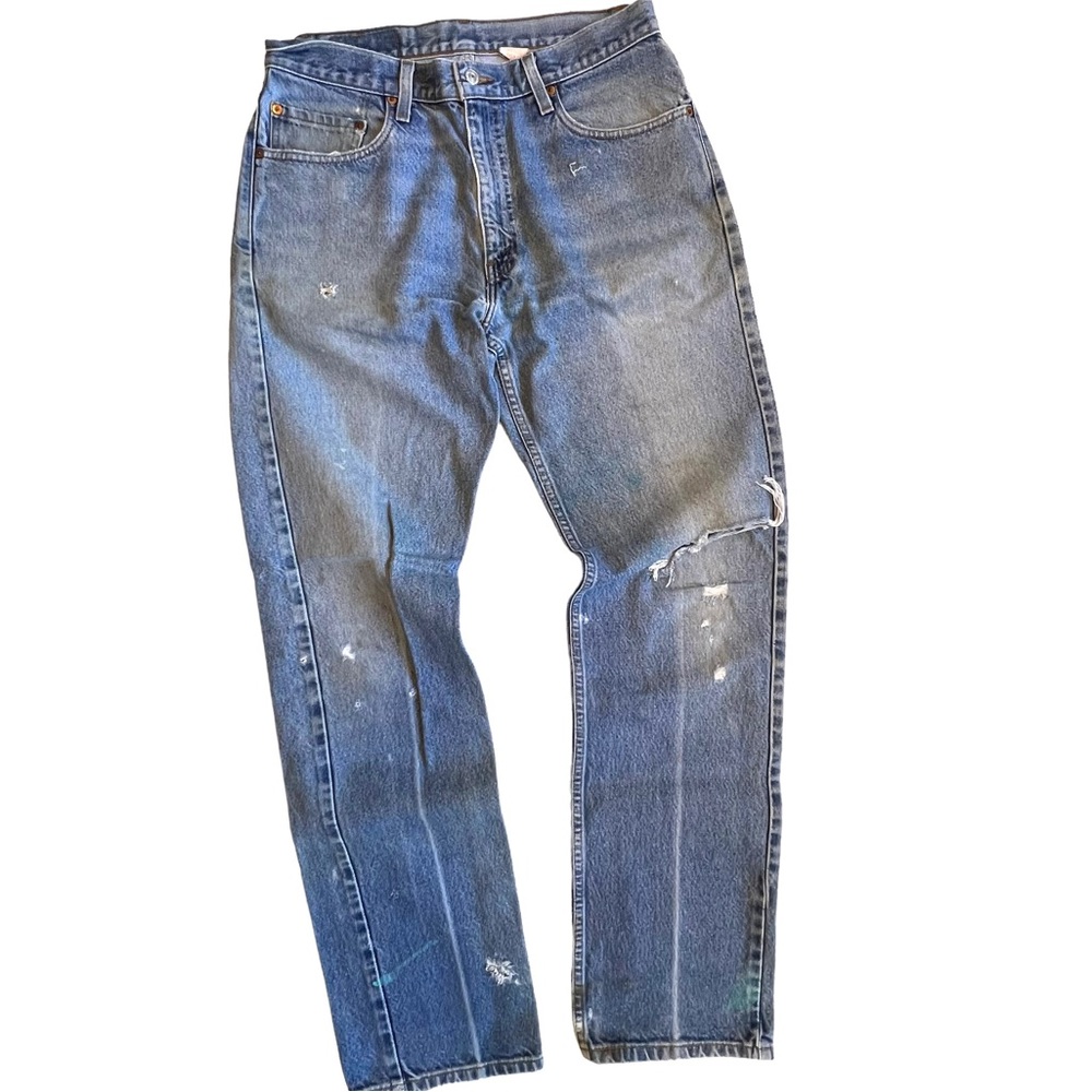 Levi’s 505 Vintage Retro Thrashed Y2k Straight Le… - image 2
